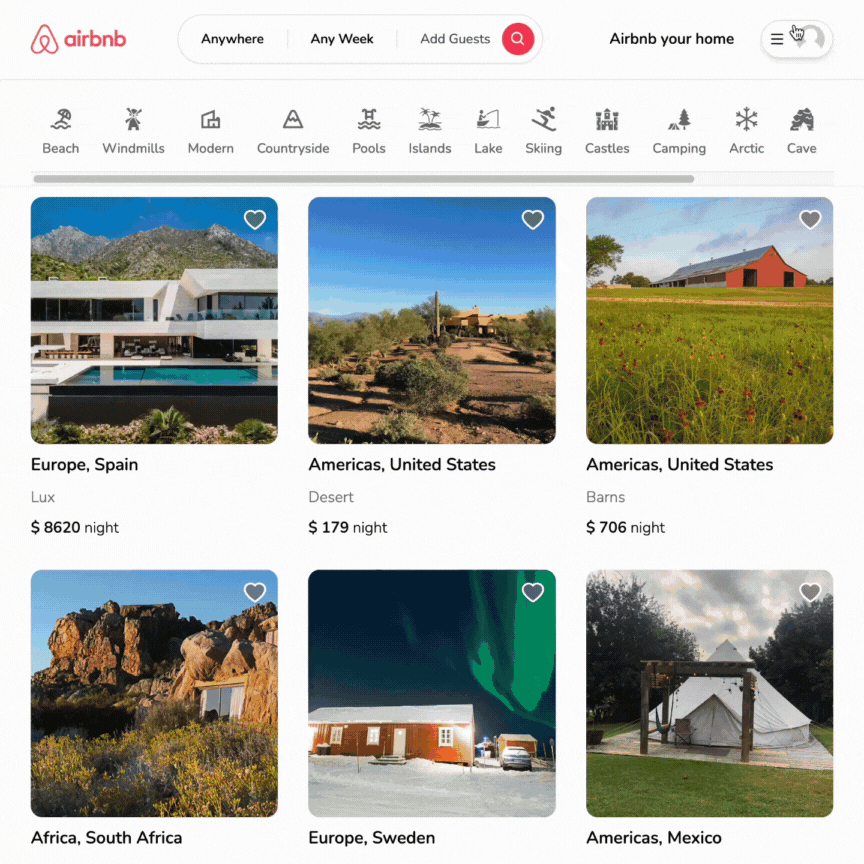 Airbnb clone app image